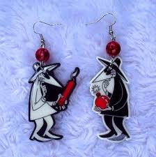 Black And White Spy Mad Tv Spy Vs Spy Earrings Mad Tv Comic Strip Humor Black And White Unique Cute On Etsy 8 50 Mad Tv Comic Strips Earrings