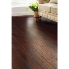 Length click engineered bamboo flooring (25.625 sq.ft/case) › see more product details more items to explore Hand Scraped Strand Woven Dark Mahogany 3 8 In T X 5 1 8 In W X 36 In L Engineered Click Bamboo Flooring