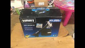 Walmart Clearance Unboxing Hart Leaf Vacuum Kit 40volt 16 1 Mulching Ratio 75 Youtube