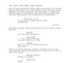 First Ten Pages Lady Bird 2017 The Script Lab Lady Bird Bird Mom Lady