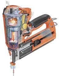 It has a sliding piston that drives a long blade. How It Works Cordless Finish Nailer Fine Homebuilding