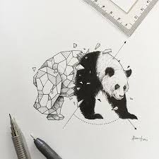 Kerby Rosanes On Instagram Geometric Beasts Panda Geometric Animals Panda Art Geometric Art