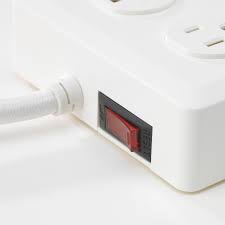 Koppla 4 Outlet Power Strip Grounded White Ikea Power Strip Outlet Ikea