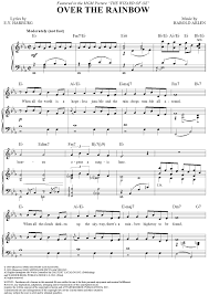 Over The Rainbow Clarinet Sheet Music Piano Music Blues Piano