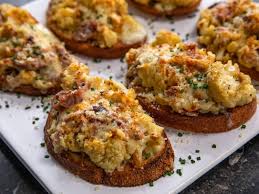 Cauliflower Toasts Recipe In 2020 Food Network Recipes Toast Recipes Cauliflower Toast Recipe