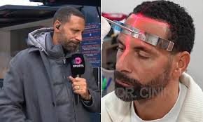 Rio Ferdinand shows off his new hair and beard transplant