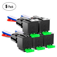 Great news!!!you're in the right place for 30a dpdt relay. Nilight 5 Pack Relay Socket Kit Relay With 30a Fuse And Switch Harness Nilight Led Light