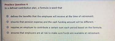 The nc 401(k) plan, nc 457 plan and the nc 403(b) program are defined contribution plans that provide you with the potential to save additional funds for retirement. Solved Brief Exercise 19 2 Cullumber Corp Provides A Def Chegg Com