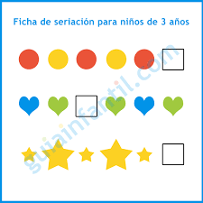 Para ayudarte en esta tarea te proponemos juegos para niños de 3 años basados en actividades fáciles que desarrollen su imaginación y creatividad. Fichas De Seriacion Para Ninos De 3 4 Y 5 Anos Ejercicios Educativos