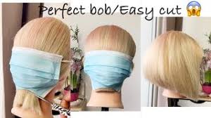 Comment entretenir votre coupe au carré avec frange ? Comment Couper Ses Cheveux En Carre Plongeant Avec Un Masque Youtube