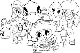 Kleurplaat lunar sprout brawl stars; Brawl Stars Coloring Pages Coloring Home