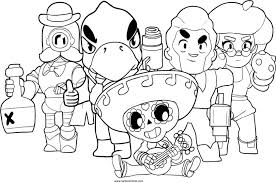 Has high health and damage output, but suffers significantly slower movement speed compared to others brawlers, which prevents you from chasing them. Brawl Stars Coloring Pages Coloring Home