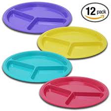 Are porcelain plates microwave safe? Chefland 3 Compartment Reusable Hard Plastic Divided Plates Microwave Safe Assorted Colors 10 5 Great Bartender
