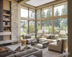 Floor To Ceiling Windows Cause An Outside Feel And Capture Fragile Or Vibrant Modifications In Weather Condi House Interior Modern Interior Design House Design