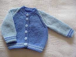 Baby Cardigan In Two Blues Baby Stricken Strickjacke Baby Baby Pullover Stricken