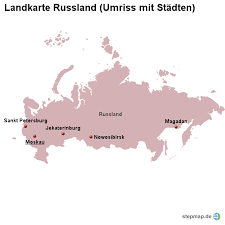 Russland umriss karte russland liefert gas nur noch gegen vorkasse aus erstellt am 16.06.201. Stepmap Landkarte Russland Umriss Mit Stadten Landkarte Fur Russland