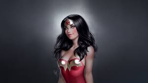 Галь гадот, крис пайн, конни нильсен и др. Comics Wonder Woman Girl Dc Comics Black Hair Blue Warren Louw Wonder Woman 1920x1080 Wallpaper Teahub Io