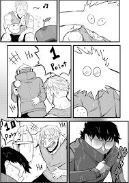 nesz r, original, absurdres, highres, 1boy, 1girl, comic, freckles,  glasses, greyscale, holding, holding hose, hose, jacket, laughing,  monochrome, tomboy, water - Image View - | Gelbooru - Free Anime and Hentai  Gallery