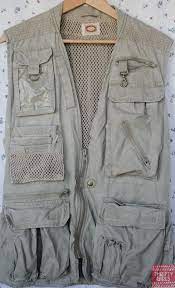 Banana Republic Rare Vintage Men S S Khaki Cargo Utility Fishing Vest Zip Front Outdoor Outfit Fishing Vest Multi Pocket Vest