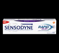 Sensodyne rapid relief is uniquely formulated for rapid occlusion of dentine tubules and is for patients with a recent diagnosis of dentine hypersensitivity who will benefit from fast relief.1,4. Rapid Relief Daily Sensitivity Toothpaste Mint 75 Ml Sensodyne Toothpaste Jean Coutu