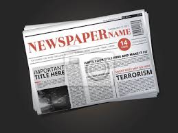 Es ist keine anmeldung notwendig. Die Halfte Der Zeitungsvorlage Mit Schlagzeile Vektor Illustration Fototapete Fototapeten Reportage Tabloid Zeitungspapier Myloview De
