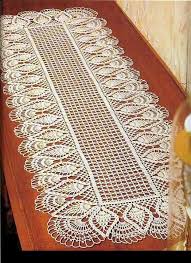 Crochet Doily Center Piece Table Runner Pattern Chart With Instructions Crochet Table Runner Pattern Pineapple Crochet Crochet Doilies