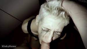 Tied sub is forced to oral sex. Rough gagging and deep throat. Horror.  4kPorn.XXX