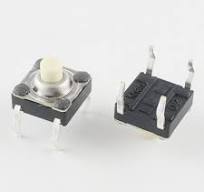 6 * 6 mm Waterproof Silicone Tact Switch, 4 pin Micro Push ...
