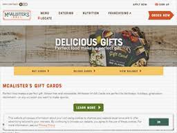Check spelling or type a new query. Mcalister S Deli Gift Card Balance Check Balance Enquiry Links Reviews Contact Social Terms And More Gcb Today