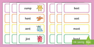 They have to think a little deeper about the patterns in. Phase 4 Real And Nonsense Words Word Cards Phase 3 Ai Flashcards Real And