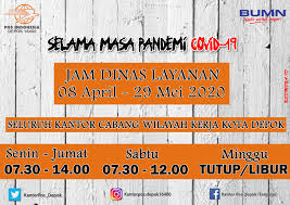 Berikut ini adalah beberapa informasi lowongan kerja yang bersumber dari kantor pos pusat terbaru pada bulan april tahun 2021 dari situs bursakerja karirriau , semoga informasi lowongan kerja ini bermanfaat bagi anda. Kantor Pos Depok Posts Facebook