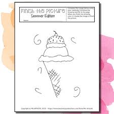 Here presented 39+ finish drawing images for free to download, print or share. Summer Art Activity Finish The Picture By Ms Artastic Tpt
