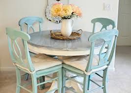 teal rustic kitchen table rustic