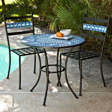Outdoor 3 Piece Aqua Blue Mosaic Tiles Patio Furniture Bistro Set Outdoor Patio Decor Outdoor Patio Furniture Sets Patio Decor