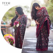 The treated yarn which is used for the warp (length) and weft (width) is tied and dyed in accordance with a predetermined geometrical design. Tulsi Silks On Twitter Doesn T Samathmika Look Lovely In This Beautiful Double Ikat Telia Rumal Saree From Our Summer Collection She Is All Set For The Hot Days With This Double Ikat