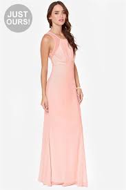 Lulu S Lulus Lets Dance Light Pink Maxi Dress 49 Lulu S Lookastic