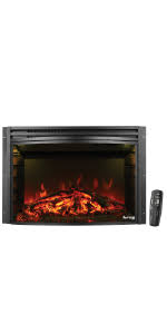 We did not find results for: Amazon Com E Flame Usa Quebec 27 Inch Electric Fireplace Stove Insert With Remote Infrared 3 D Log And Fire Effect Kitchen Dining