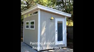 By brice cochran / barn plans, cabin plans, garage plans, pavilion plans, timber frame look no further! 8x12 Modern Shed Build From Icreatables Shed Plans Youtube