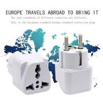 AC 250V 10A 欧州変換プラグアダプター - EU 3ピン タイプE 旅行用