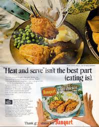 Gerry thomas, a salesman with the swanson food company, claims credit for inventing the swanson tv dinner in 1954. Banquet Fried Chicken Dinner 1970 Fried Chicken Dinner Dinner Vintage Recipes