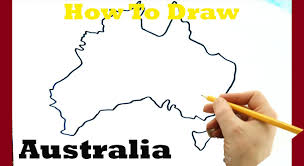 How To Draw Australia Australia Map Draw Country Maps