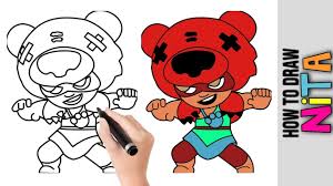 Lee jinhee key animator : How To Draw Nita From Brawl Stars Cute Easy Drawings Tutorial For Beginners Step By Step Kids Youtube