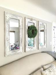 Set Of 3 Mirrors Wreath Not Included Pick Up For San Diego Area Pick Up Use Farmhouse Decor Living Room Farm House Living Room Rustic Farmhouse Living Room