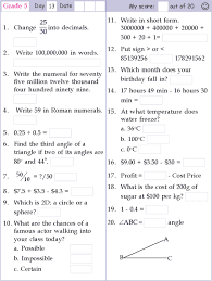 Mental Math Grade 5 Day 13 Mental Math Grade 5 Math Worksheets Math Methods