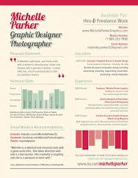 Resume By Michelle Makar Parker Via Behance Graphic Design Resume Creative Cv Resume Design