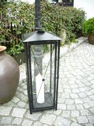 Laterne 100cm Schwarz Laterne Laterne Garten Metall Laterne