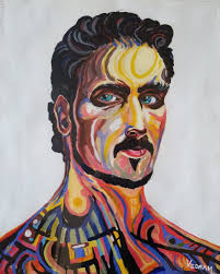 Flashback~ Painting my first self-portrait at 8. 🎨 Time flies so fast. It  is only when I paint, it stops~⏰ "My Sight Cannot Wait For Me" Age, 8  https://akiane.com