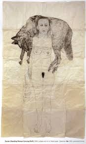Carrier Standing Woman Carrying Wolf Kiki Smith Tumblr Kiki Smith Art Abstract Art Painting