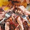 <p>preheat the oven to 500 degrees.<br /></p> <p>place the beef on a baking sheet and pat the outside dry with a paper towel. 1