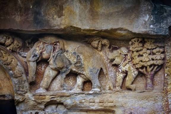 Elephant Carved One of the Udayagiri and Khandagiri Caves Bhubaneswar Odisha Stock Image - Image of india, caves: 159040491